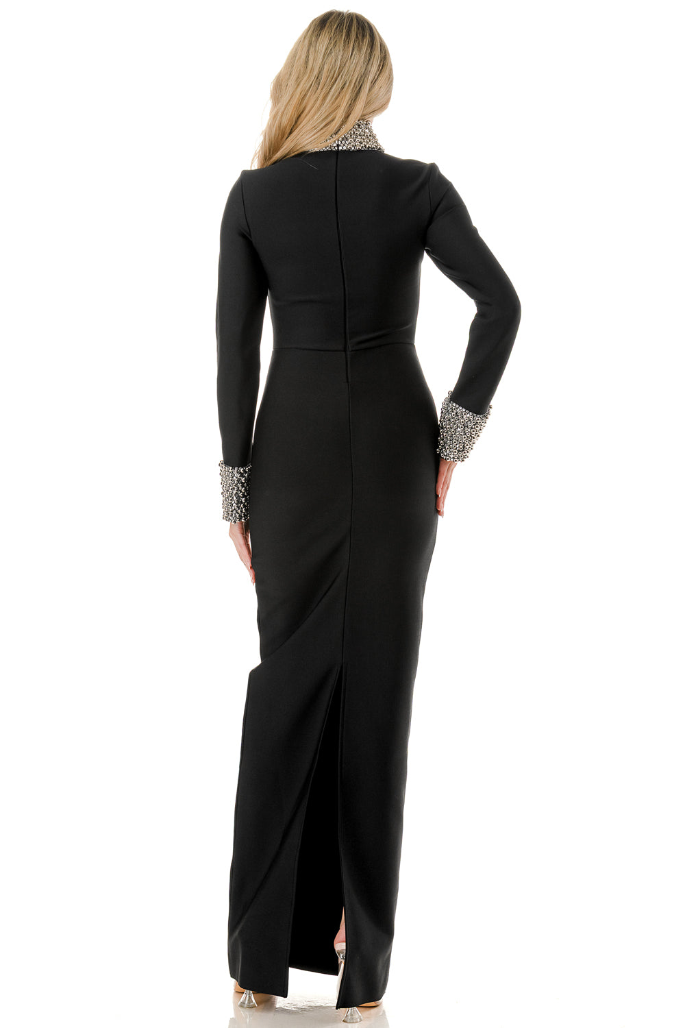 Regency Pearl Collar Bandage Gown