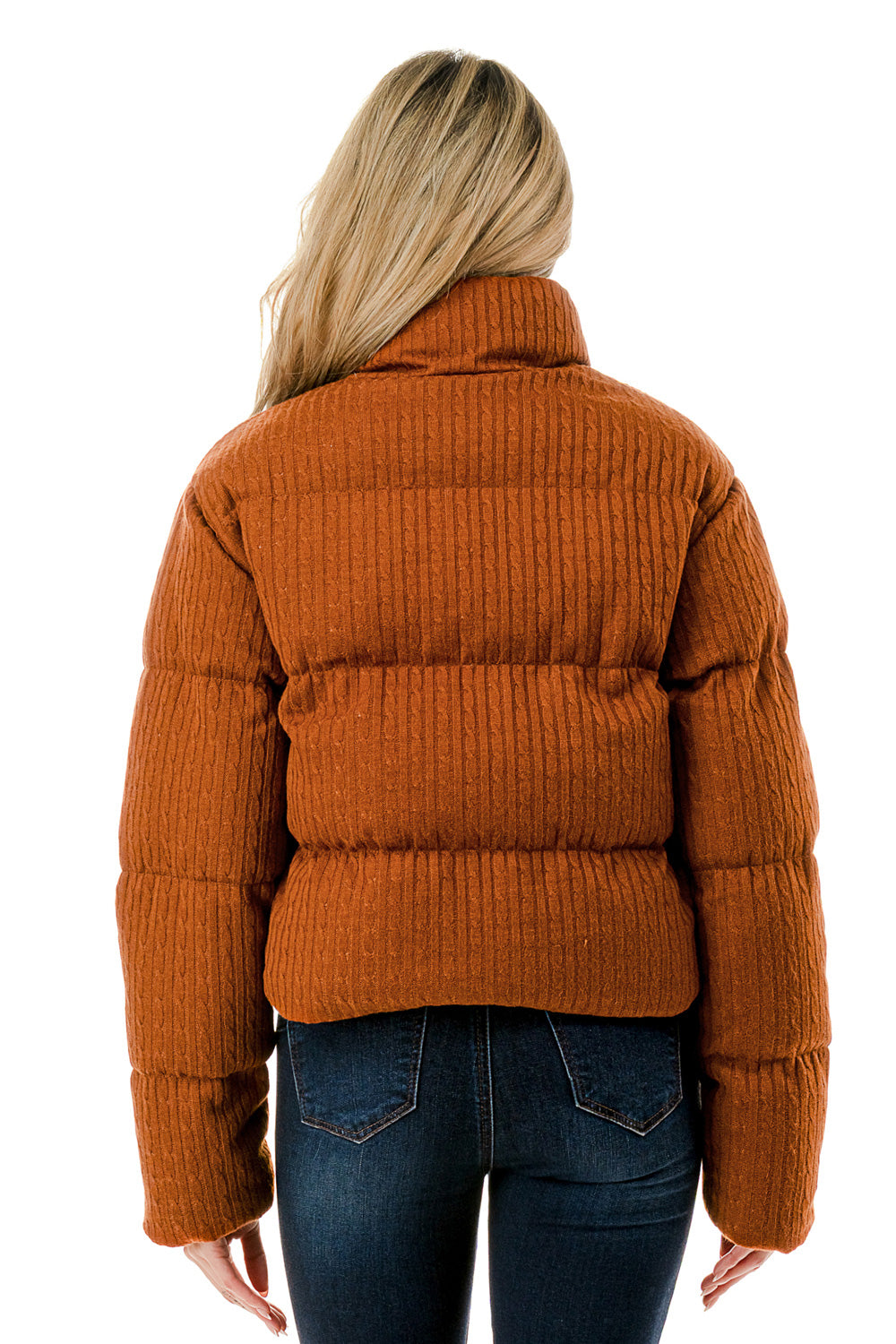 Aspen Chill Cable Knit Puffer Jacket