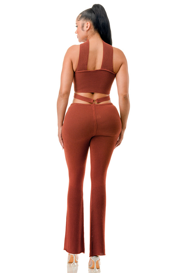 Royal Energy Knit Pant Set