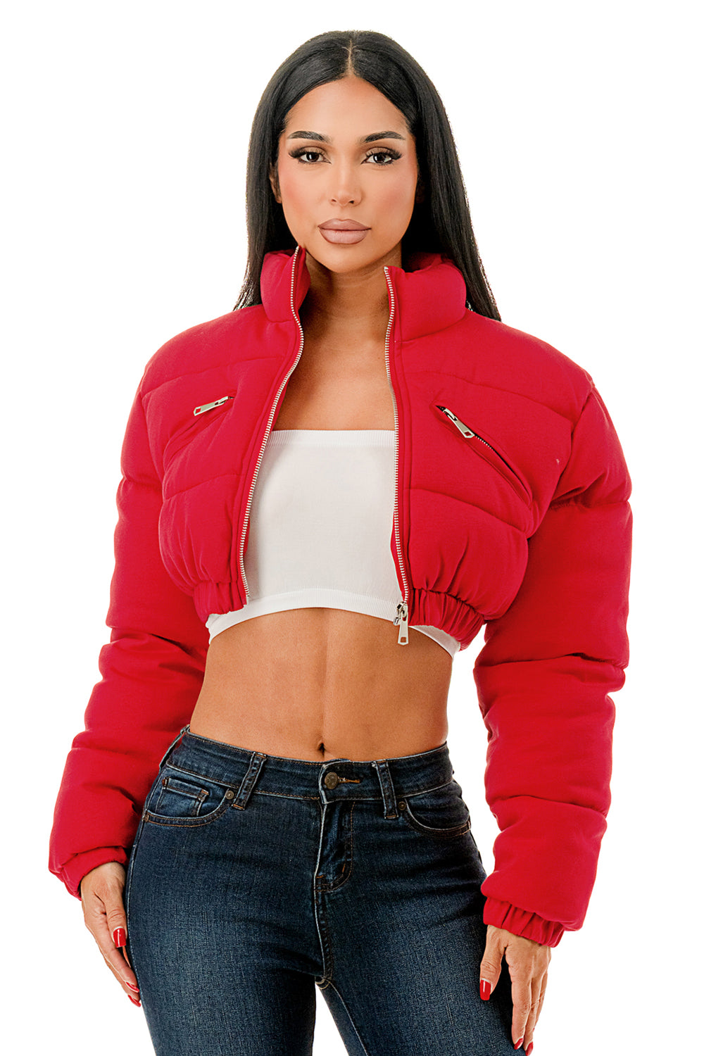 After Midnight Cropped Puffer Jacket