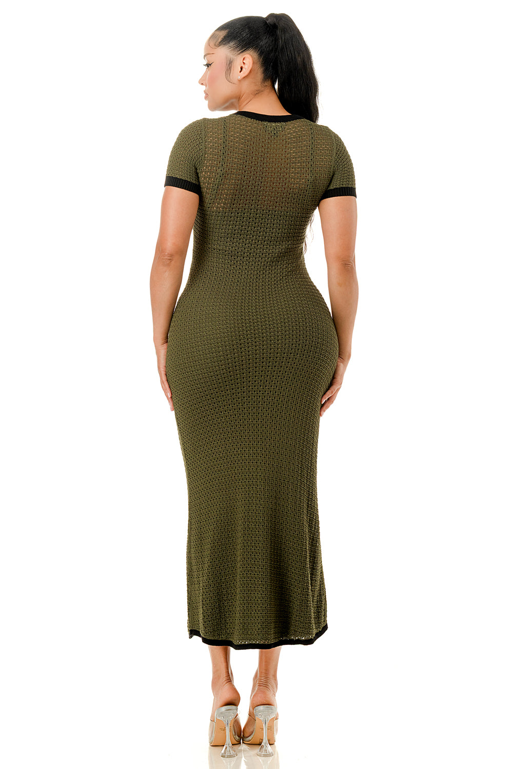 Côte Riviera Knit Column Maxi Dress