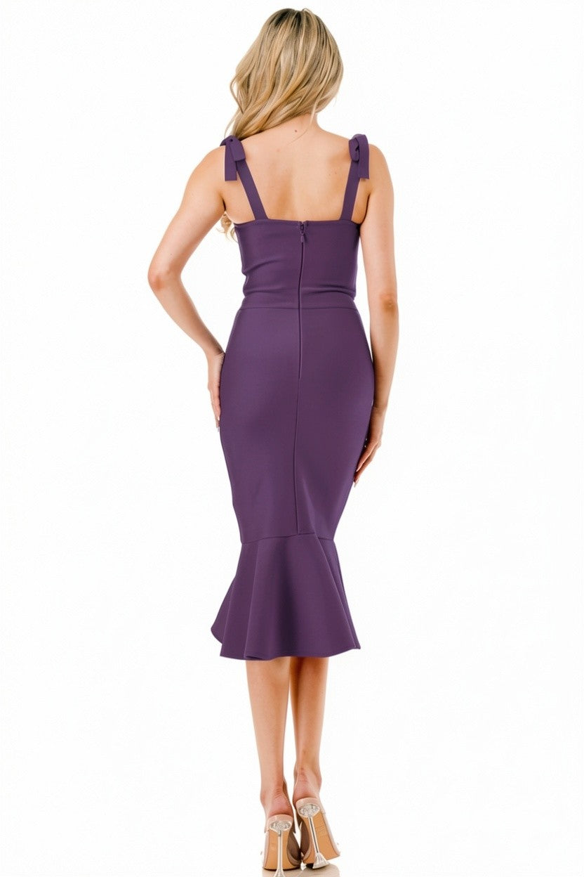 Heiress Corset Mermaid Bandage Midi Dress