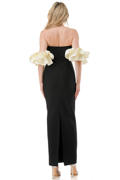 Pearl Empress Off-Shoulder Bandage Gown