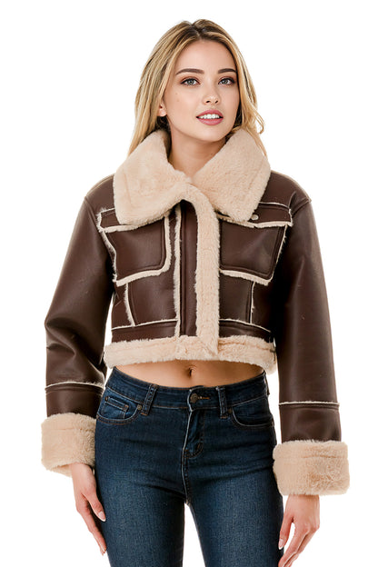 Aspen Shearling Aviator Jacket