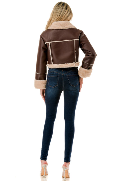 Aspen Shearling Aviator Jacket