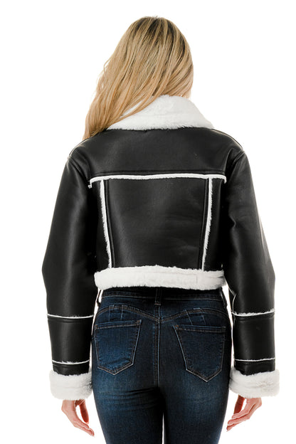 Aspen Shearling Aviator Jacket