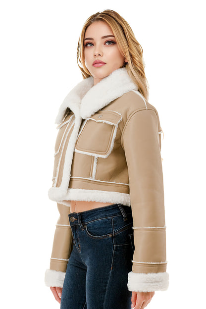 Aspen Shearling Aviator Jacket