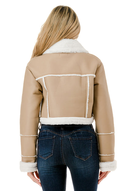 Aspen Shearling Aviator Jacket