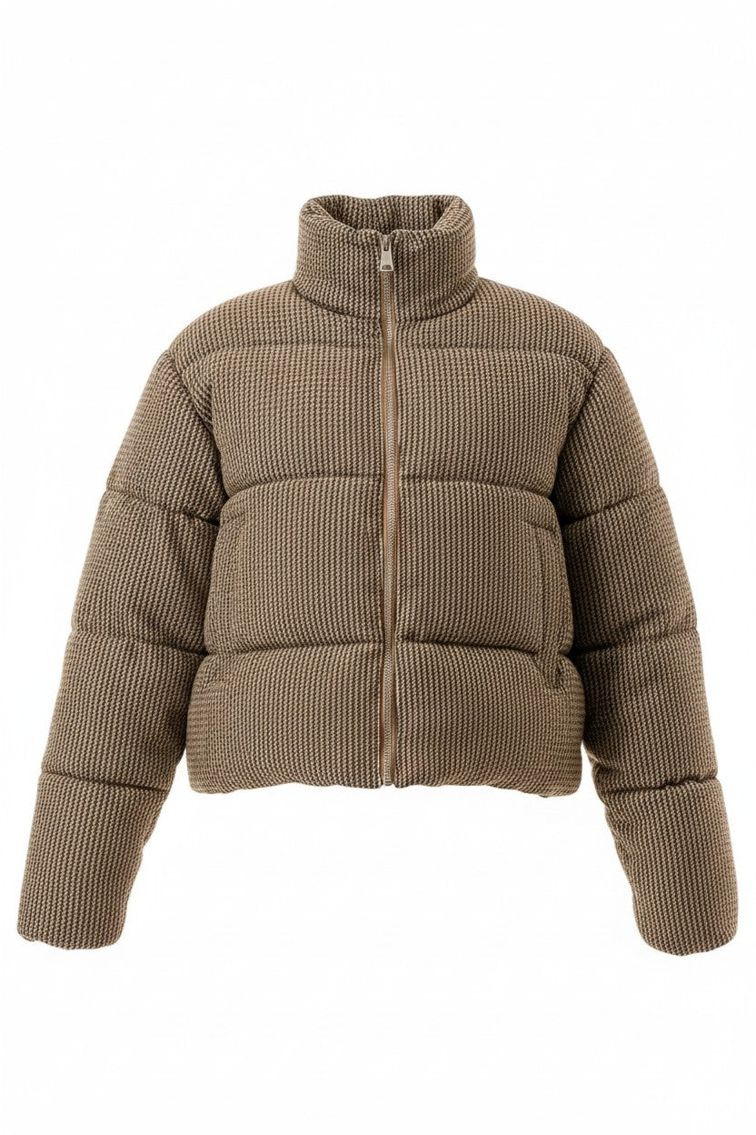 Chelsea District Houndstooth Puffer Jacket