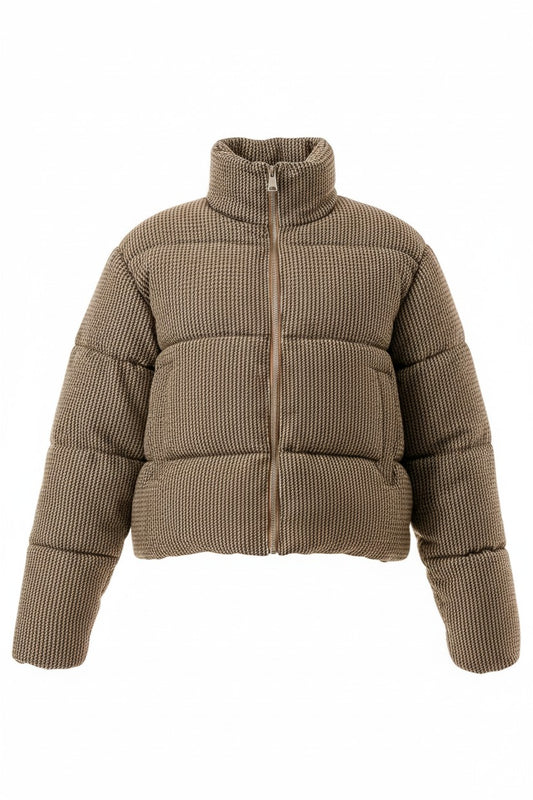 Chelsea District Houndstooth Puffer Jacket
