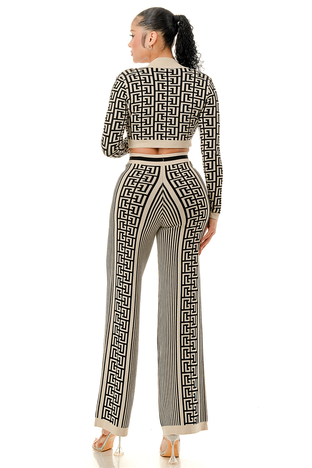 Riviera Maze Knit Pant Set