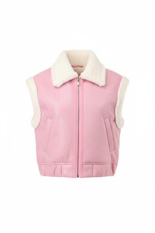 Soho Shearling Zip Vest