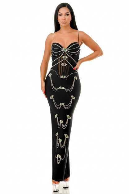 Imperial Jewel Corset Bandage Gown