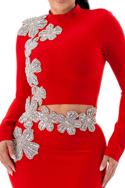Midnight Garden Embellished Bandage Set