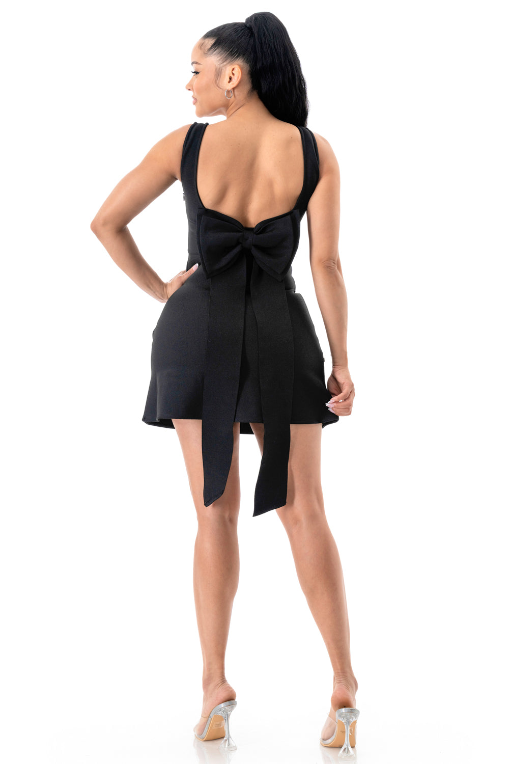 Starlight Embellished Bandage Mini Dress