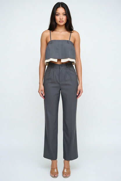 Executive Energy Layered Pant Set