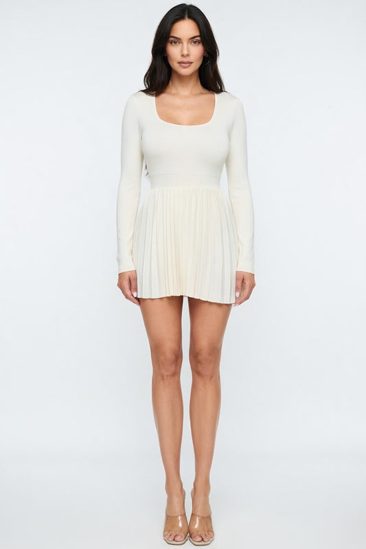 Siena Sculpt Pleated Mini Dress