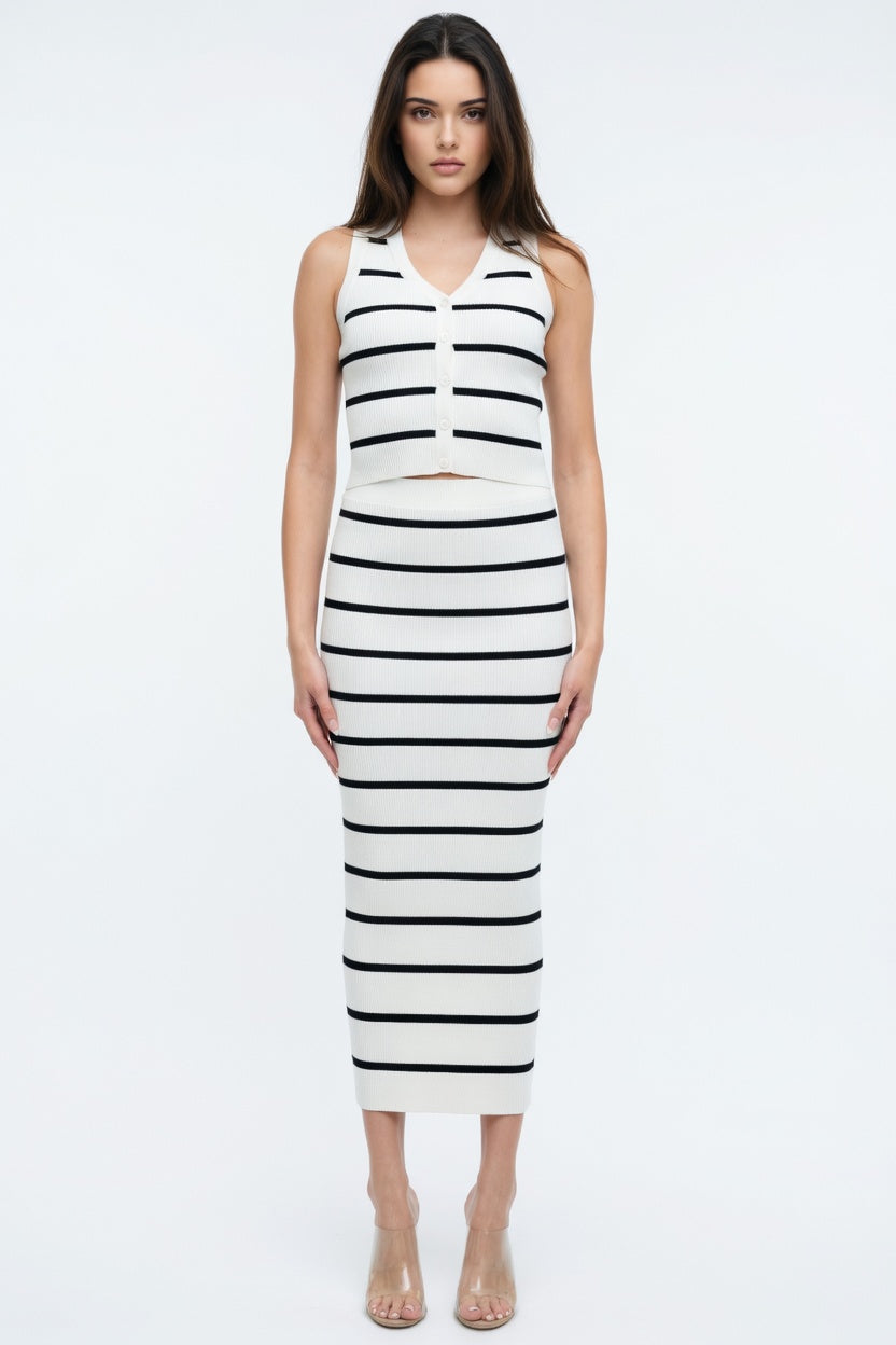 Monaco Knit Column Skirt Set