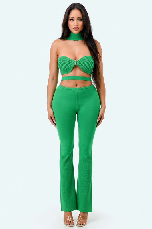 Royal Energy Knit Pant Set