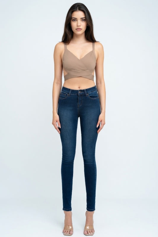 Midnight Sculpt Wrap Bandage Bralette